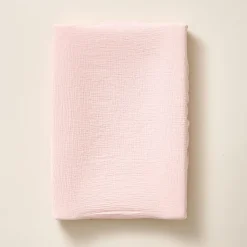 Aankleedkussenhoes mousseline katoen | Roze