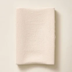Aankleedkussenhoes mousseline katoen | Beige
