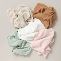 Aankleedkussenhoes mousseline katoen | Beige