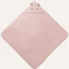 BABY BADCAPE EENHOORN u00abLARAu00bb | 75 X 75 CM | LICHT ROZE