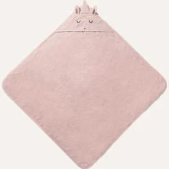 BABY BADCAPE EENHOORN u00abLARAu00bb | 75 X 75 CM | LICHT ROZE