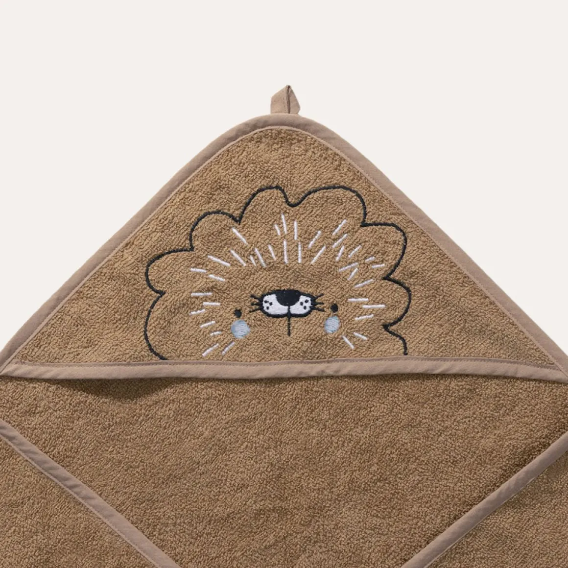 BABY BADCAPE u00abLEOu00bb | 75 X 75 CM | CARAMEL
