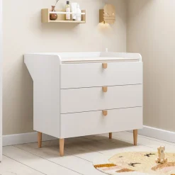 Baby commode u00abu00c9TOILEu00bb incl. bladvergroter | Wit