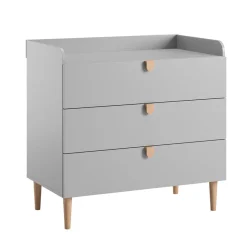 Baby commode u00abu00c9TOILEu00bb incl. bladvergroter | Grijs