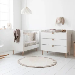 Baby commode u00abu00c9TOILEu00bb incl. bladvergroter | Wit
