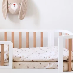 BABY HOESLAKEN 60 X 120 CM u00abPANSYu00bb | BEIGE-ROZE