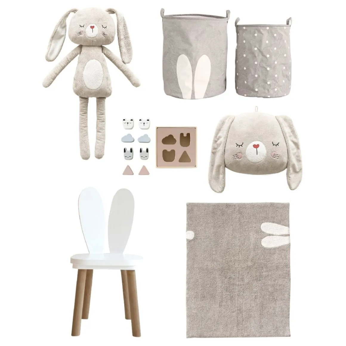 Baby knuffel - knuffel konijn Lapi bruin | 50cm