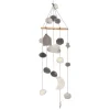 Baby mobile van natuurlijke materialen | 60 x 20 cm | Grijstinten