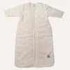 BABY SLAAPZAK MET AFRITSBARE MOUWEN u00abSTARSu00bb | OFF-WHITE | 90 CM | 6-18 MAANDEN