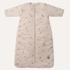 BABY SLAAPZAK MET AFRITSBARE MOUWEN u00abPANSYu00bb | BEIGE-ROZE | 90 CM | 6-18 MAANDEN