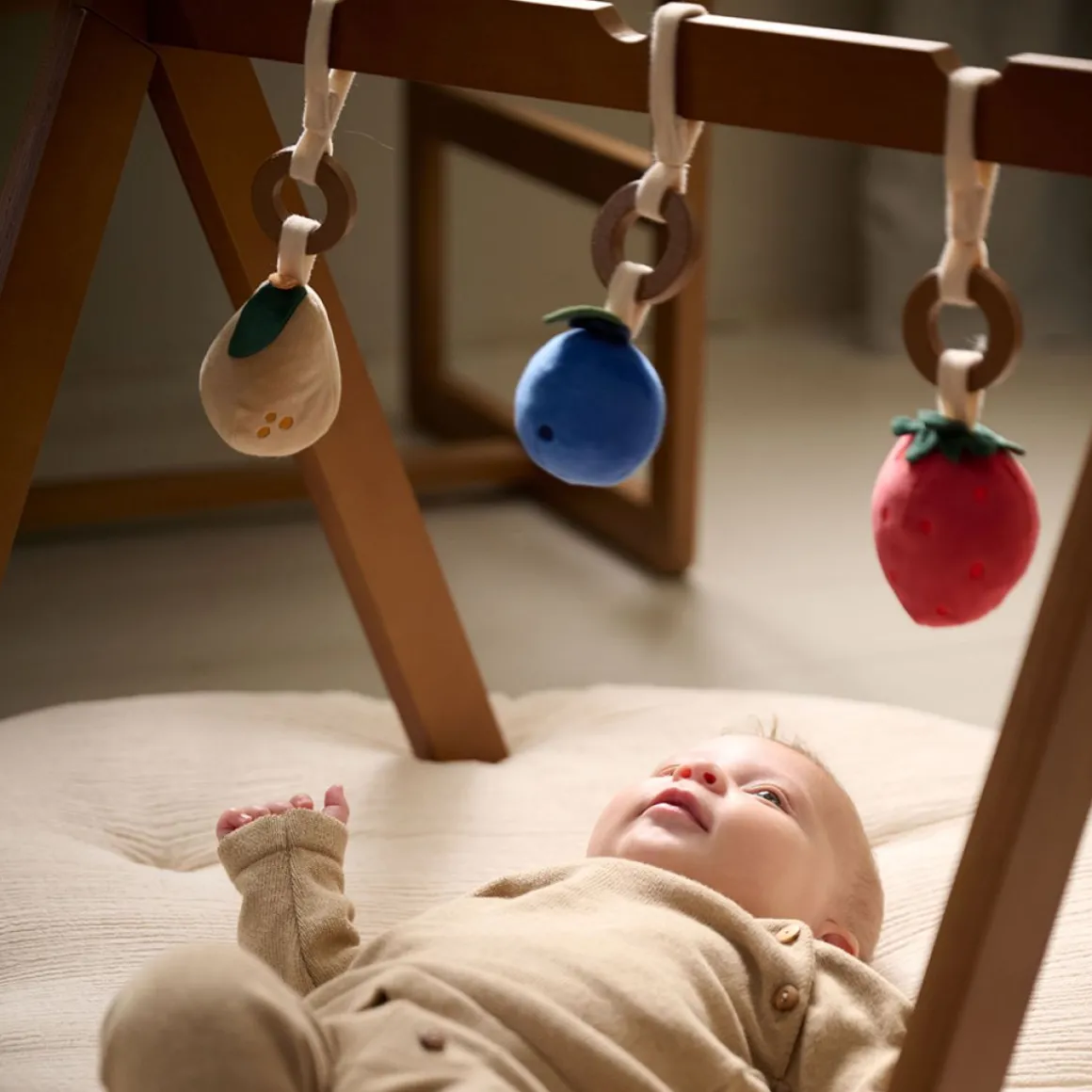 BABYGYM HOUT WALNOOT u00abFRUITu00bb | INCL. ACCESSOIRES
