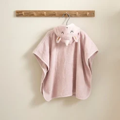 BADPONCHO EENHOORN u00abLARAu00bb | 1 - 4 JAAR | 52 X 63 CM | LICHT ROZE