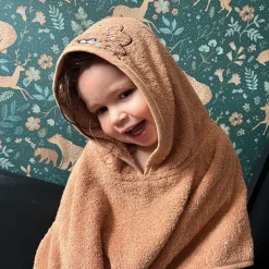 BADPONCHO EENHOORN u00abLARAu00bb | 1 - 4 JAAR | 52 X 63 CM | LICHT ROZE