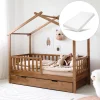 BEDHUISJE / JUNIORBED u00abMAISONu00bb | 160 X 80 CM | WALNOOT
