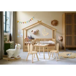 BEDHUISJE / JUNIORBED u00abMAISONu00bb | 160 X 80 CM | NATUREL