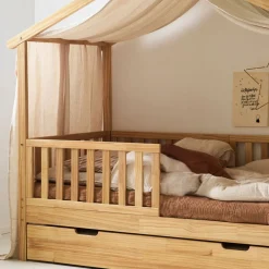 BEDHUISJE / JUNIORBED u00abMAISONu00bb | 160 X 80 CM | NATUREL