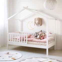 BEDHUISJE / JUNIORBED u00abMAISONu00bb | 160 X 80 CM | WIT
