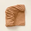 Biologisch Jersey Katoen Hoeslaken boxmatras 75x95 cm | Caramel