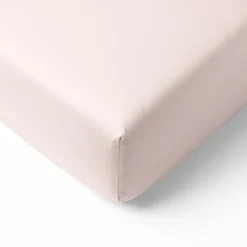 Biologisch katoen | Jersey Hoeslaken - licht roze | 80 x 160 cm