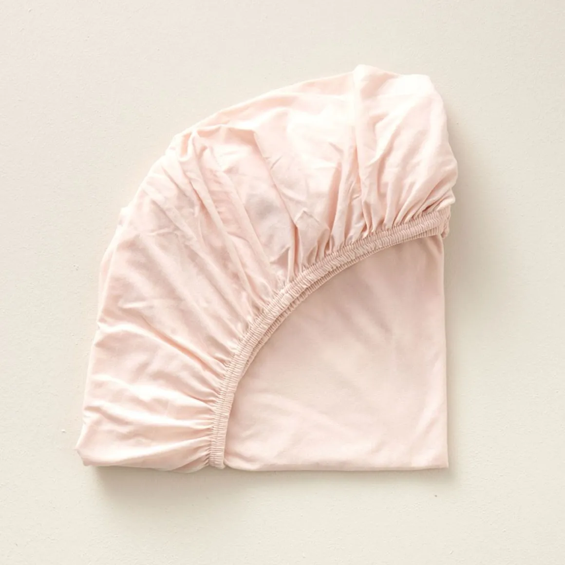 Biologisch katoen | Jersey Hoeslaken - licht roze | 80 x 160 cm