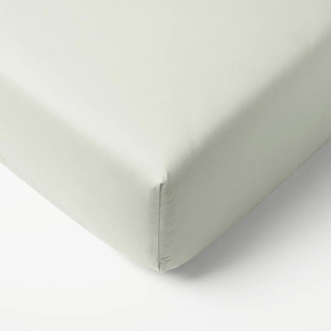 Biologisch katoen - Jersey hoeslaken - Mint groen | 80 x 160 cm