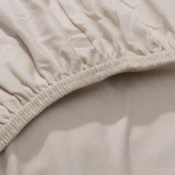 BIOLOGISCH KATOENEN JERSEY HOESLAKEN 70/80 X 160 CM | BEIGE