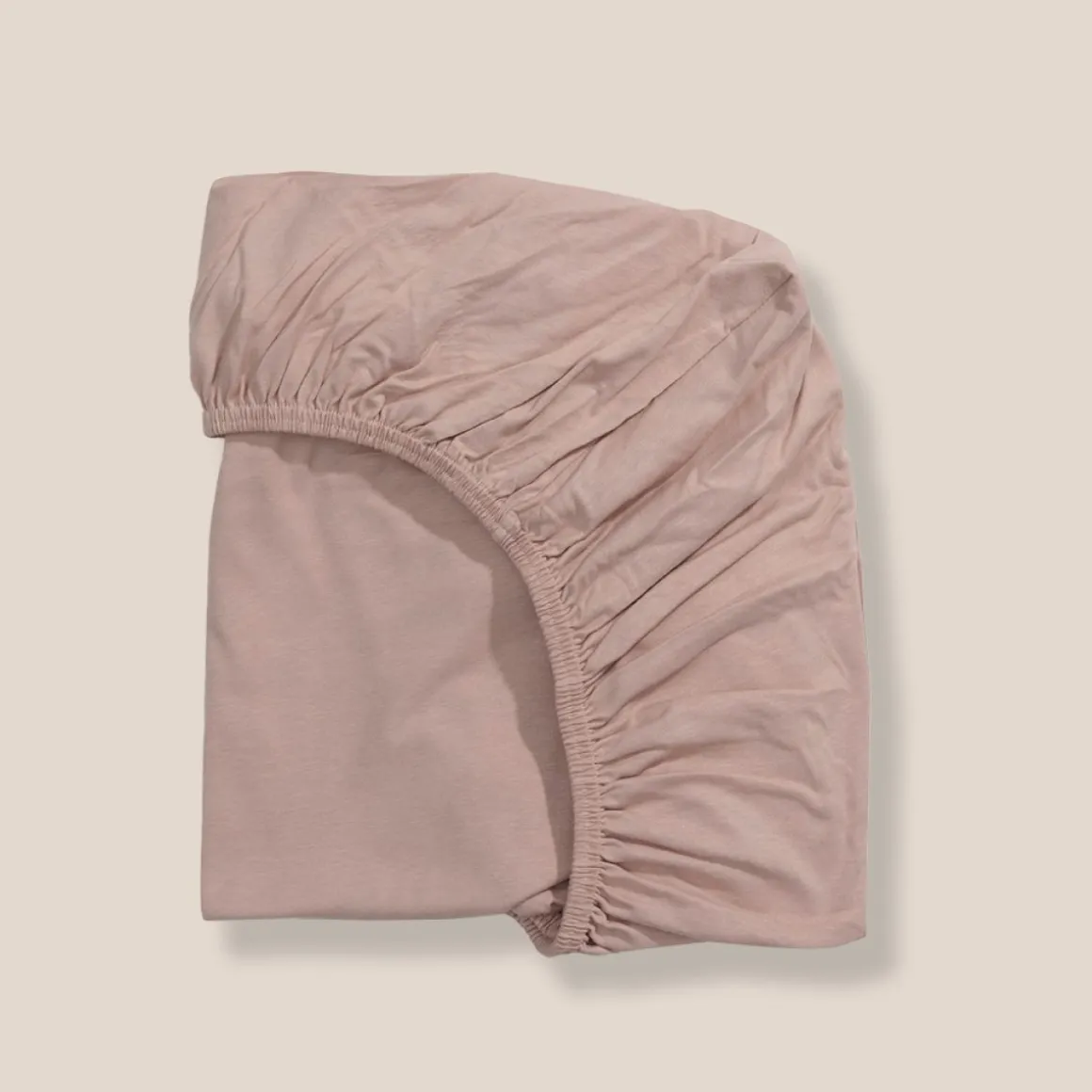 BIOLOGISCH KATOENEN JERSEY HOESLAKEN 80/90 X 200 CM | OUD ROZE