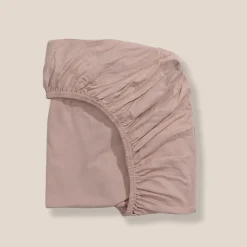 BIOLOGISCH KATOENEN JERSEY HOESLAKEN 70/80 X 160 CM | OUD ROZE