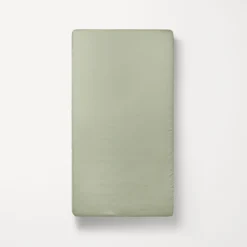 BIOLOGISCH KATOENEN JERSEY HOESLAKEN 70/80 X 140 CM | OLIJFGROEN