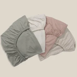 BIOLOGISCH KATOENEN JERSEY HOESLAKEN 70/80 X 160 CM | BEIGE