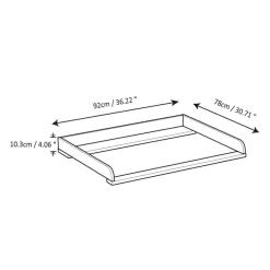 Bladvergroter geschikt voor commode u00abCeriseu00bb en u00abBriseu00bb | Hout