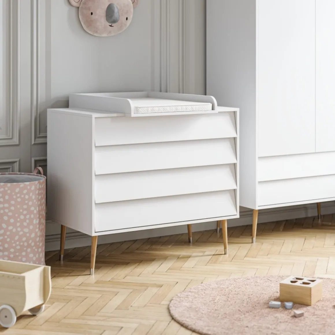 Bladvergroter voor commode u00abBosqueu00bb | Wit