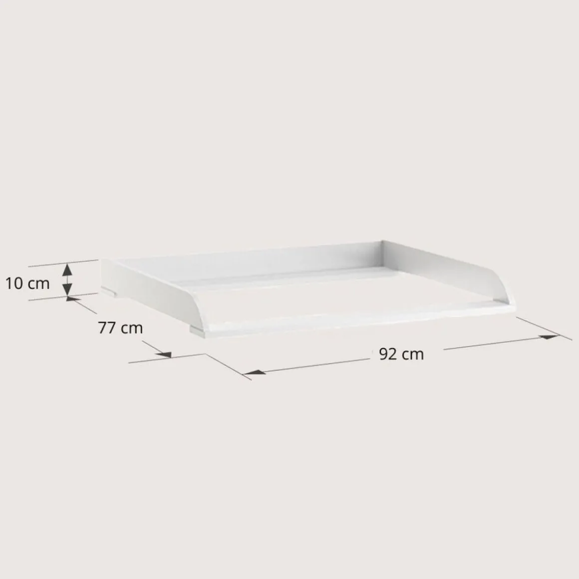 BLADVERGROTER VOOR COMMODE u00abSOIEu00bb | WIT