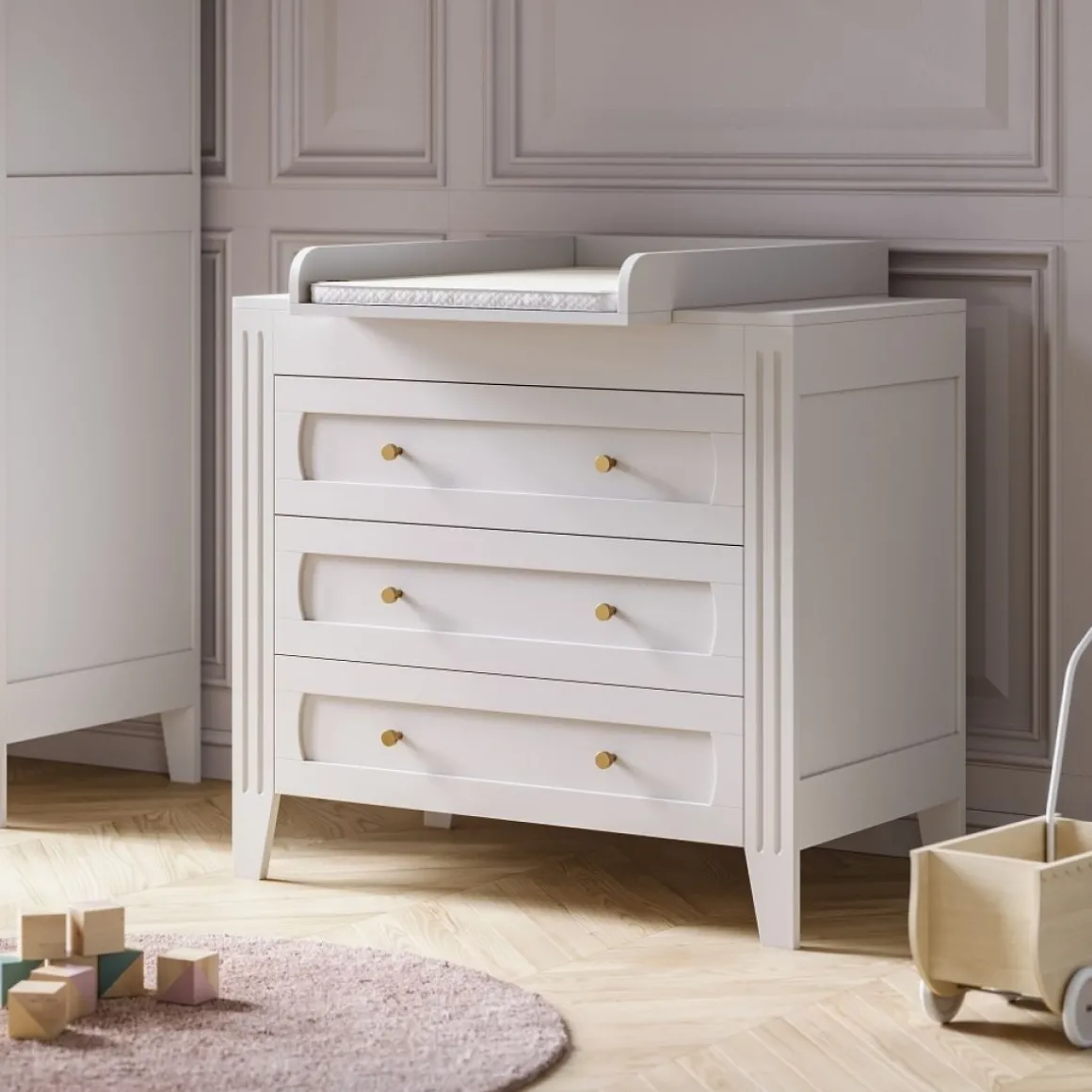 Bladvergroter voor commode u00abMilenneu00bb | Wit