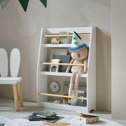 BOEKENKAST MET DRIE SCHAPPEN | WIT
