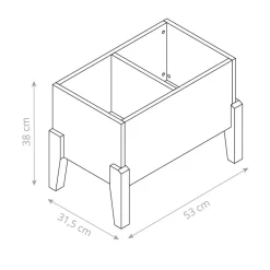BOEKENKIST/OPBERGKIST u00abCIELu00bb | WIT