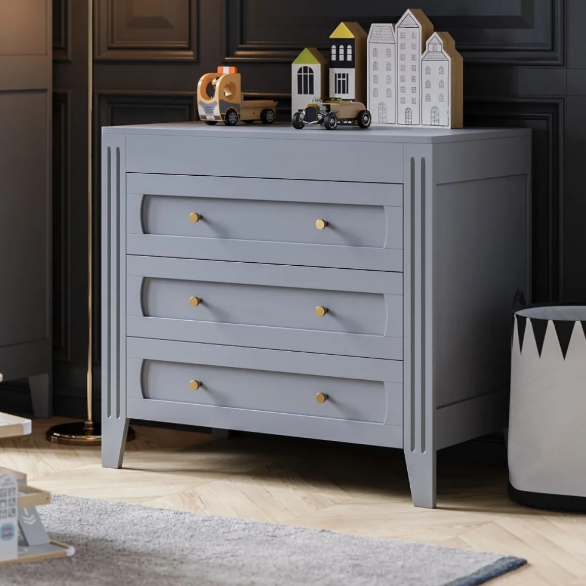 Commode voor Baby u00abMilenneu00bb | Licht grijs