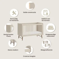 COMMODE VOOR BABY u00abROSEAUu00bb | OATMEAL