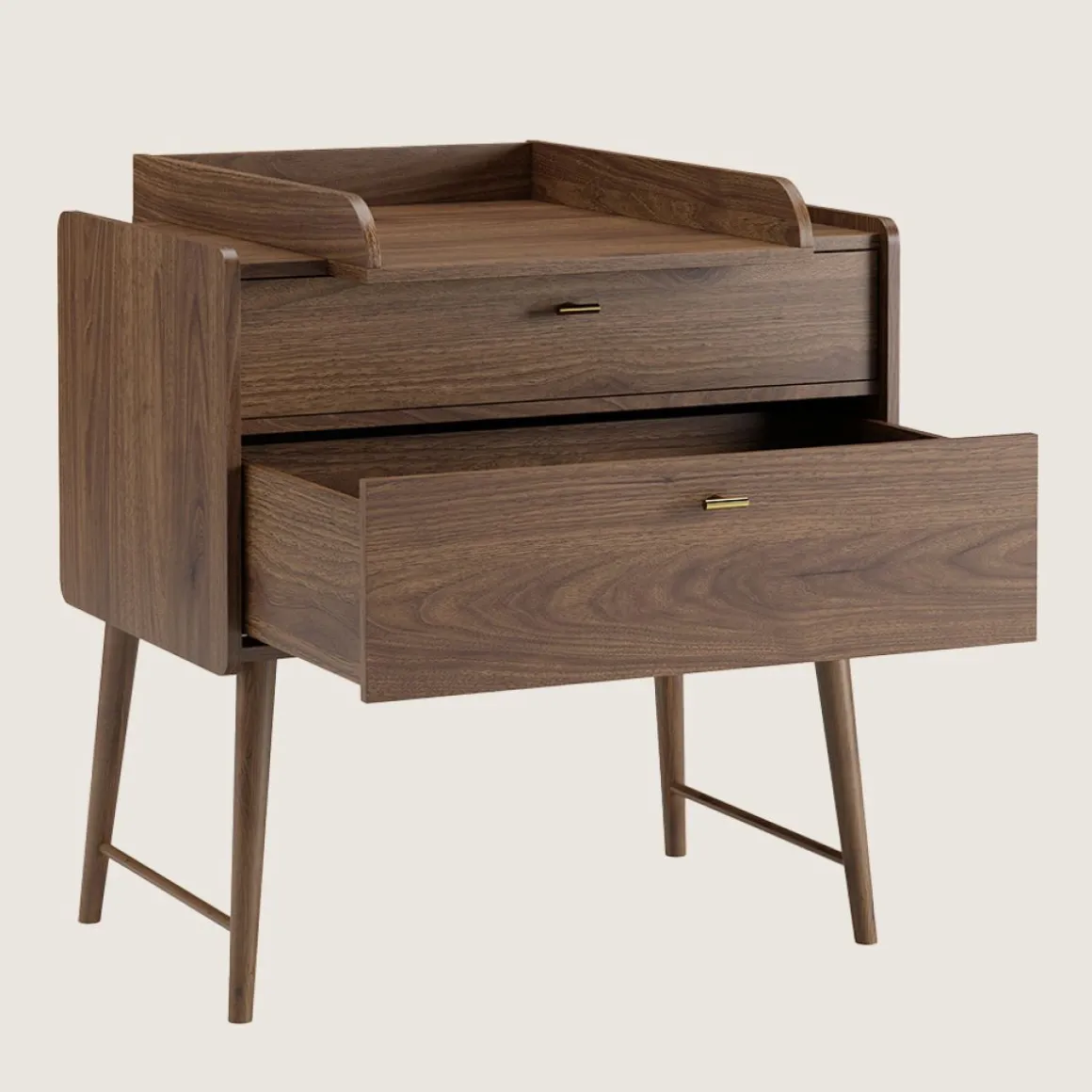 COMMODE VOOR BABY u00abROSEAUu00bb | WALNOOT