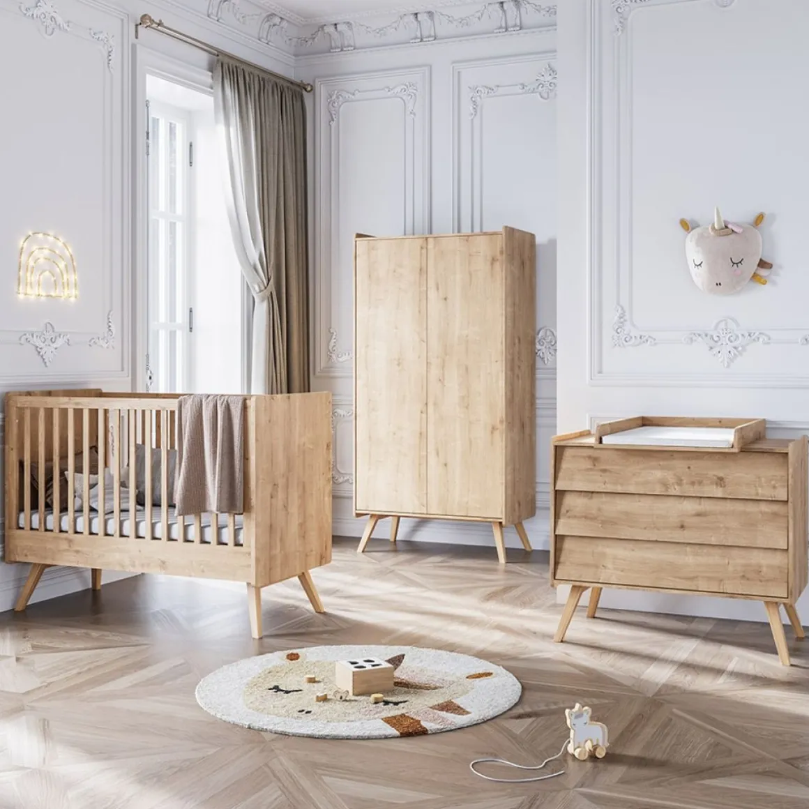 Commode voor Baby u00abVintageu00bb | Hout