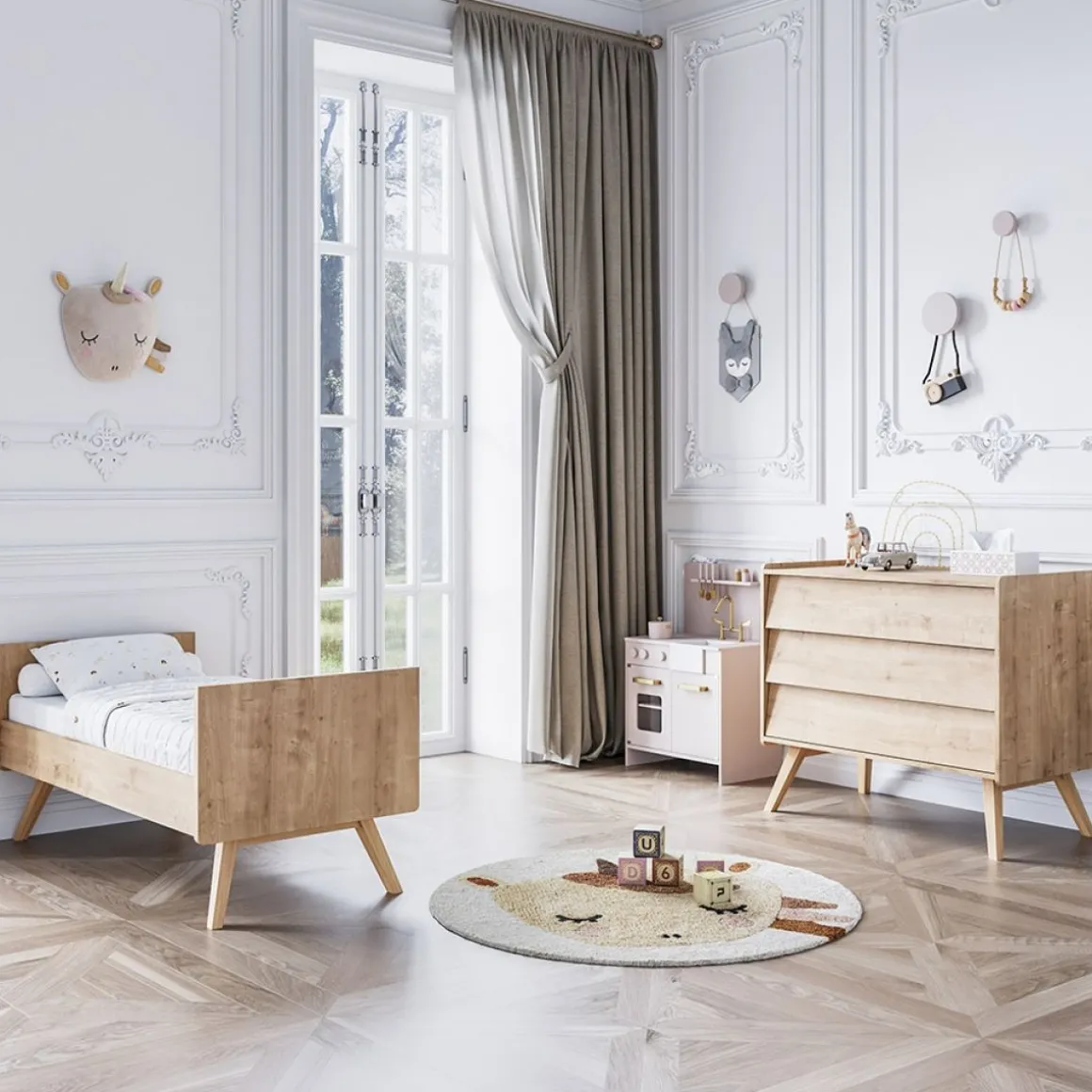 Commode voor Baby u00abVintageu00bb | Hout