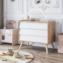 Commode voor Baby u00abVintageu00bb | Wit