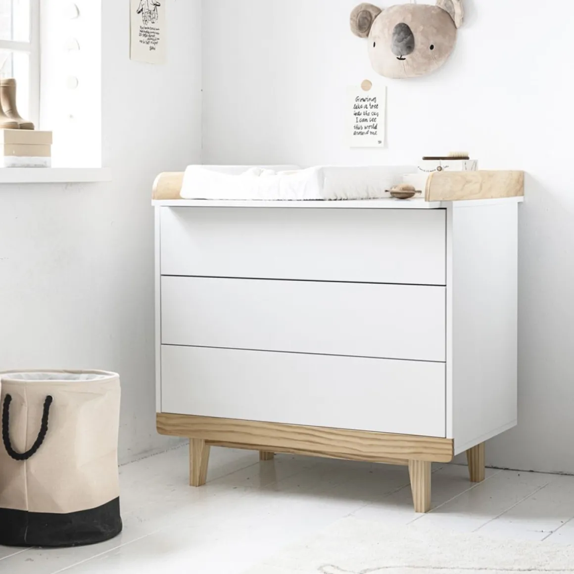 Commode voor Baby Wit u00abCeriseu00bb