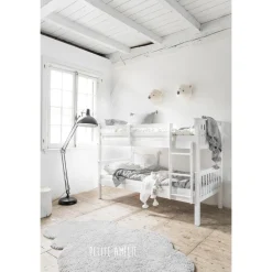 Deelbaar Stapelbed 200x90 DUO u00abJUMEAUXu00bb | Wit