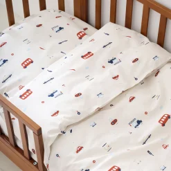 DEKBEDOVERTREKSET 140 X 200 CM u00abVEHICLESu00bb | BEIGE