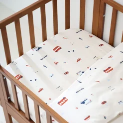DEKBEDOVERTREKSET 140 X 200 CM u00abVEHICLESu00bb | BEIGE
