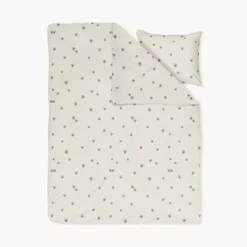 DEKBEDOVERTREKSET 120 X 150 CM u00abPANSYu00bb | BEIGE-ROZE