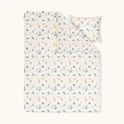 DEKBEDOVERTREKSET 120 X 150 CM u00abSAFARIu00bb | WIT