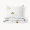 DEKBEDOVERTREKSET 140x200 CM u00abLARAu00bb WIT