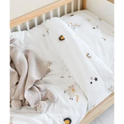 DEKBEDOVERTREKSET 140x200 CM u00abLARAu00bb WIT